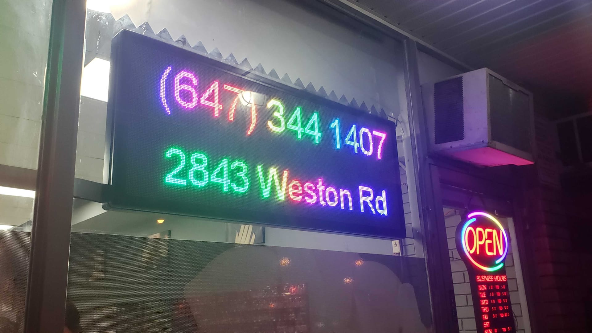 scrolling LED sign