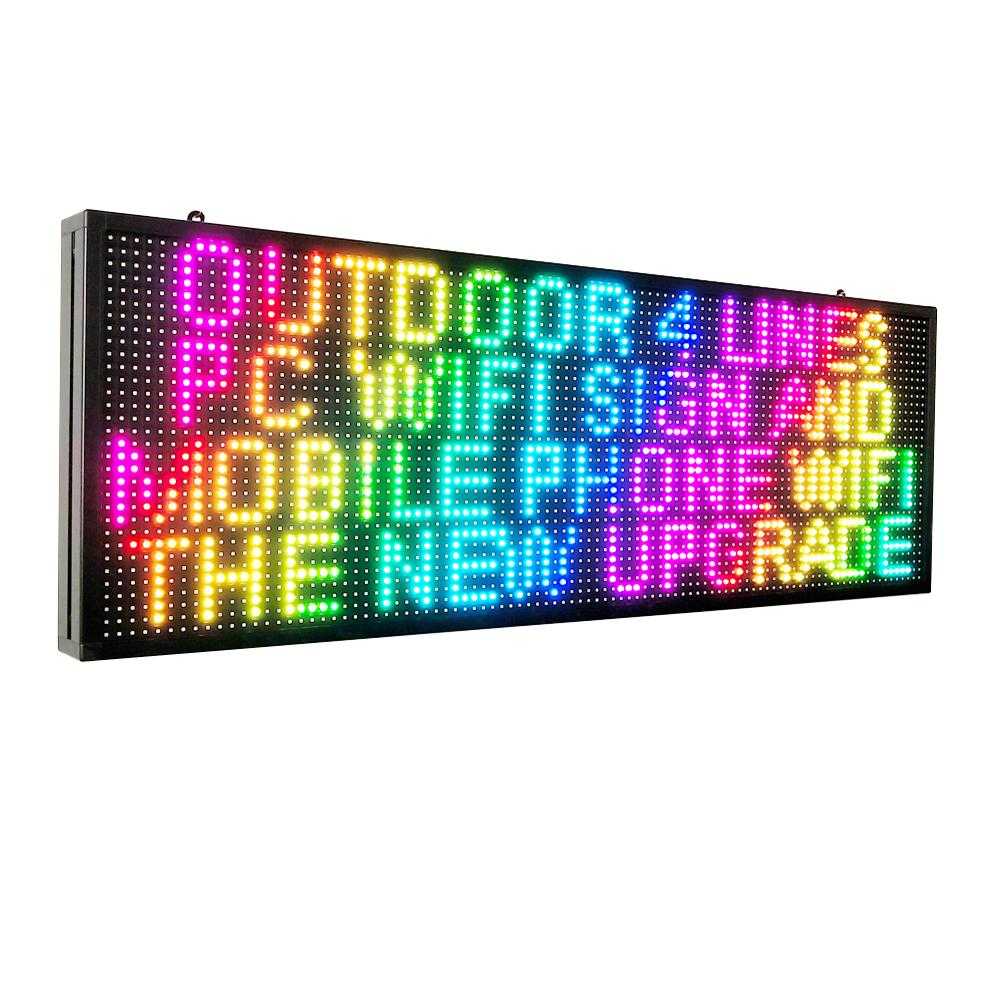 single color programable LED sign